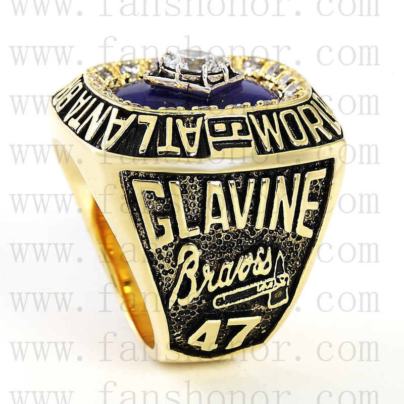 Customized MLB 1995 Atlanta Braves World Series Championship Ring