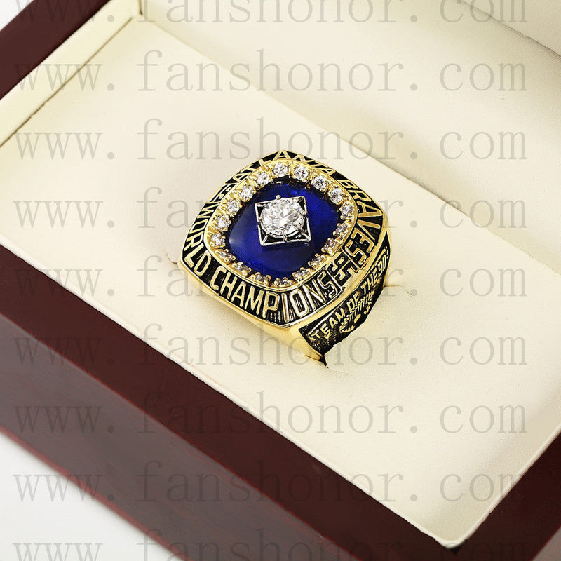 Customized MLB 1995 Atlanta Braves World Series Championship Ring