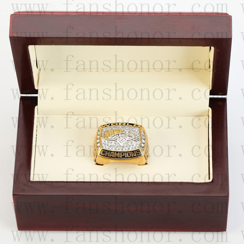 Customized Denver Broncos NFL 1997 Super Bowl XXXII Championship Ring