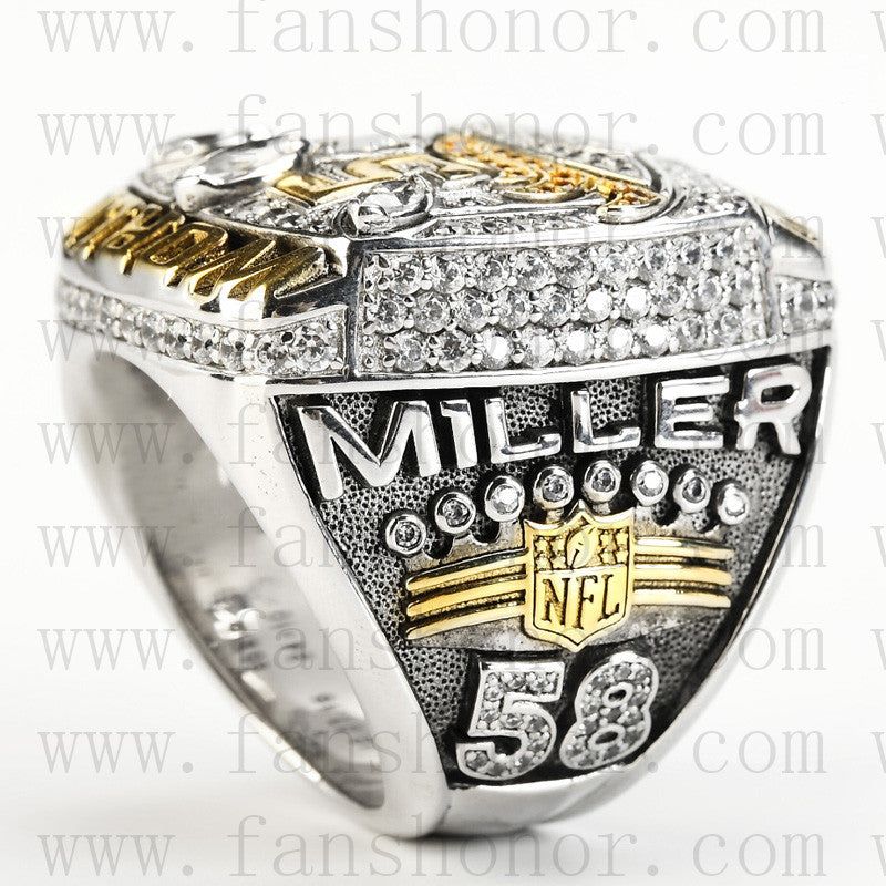 Customized Denver Broncos NFL 2015 Super Bowl 50 Fan Ring