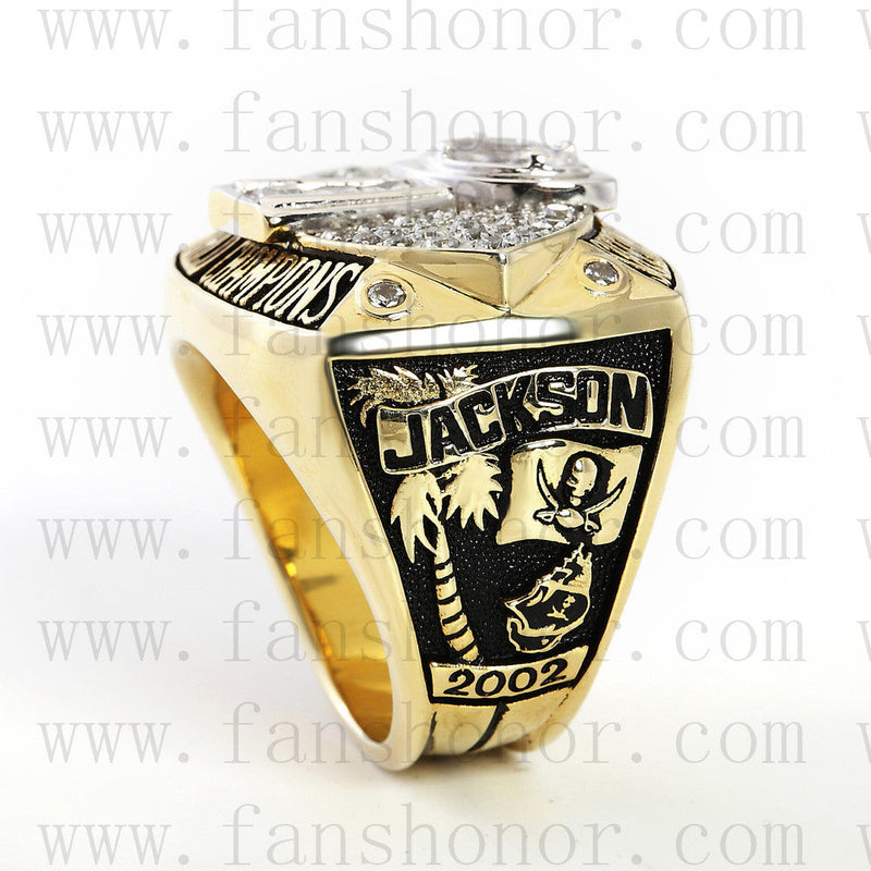 Customized Tampa Bay Buccaneers NFL 2002 Super Bowl XXXVII Championship Ring