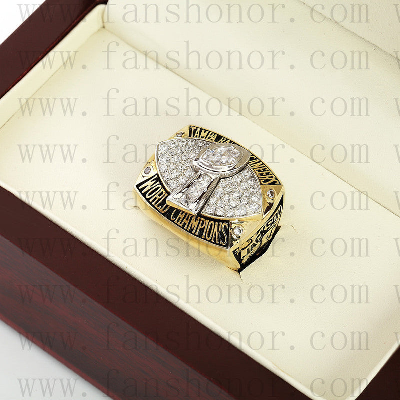 Customized Tampa Bay Buccaneers NFL 2002 Super Bowl XXXVII Championship Ring