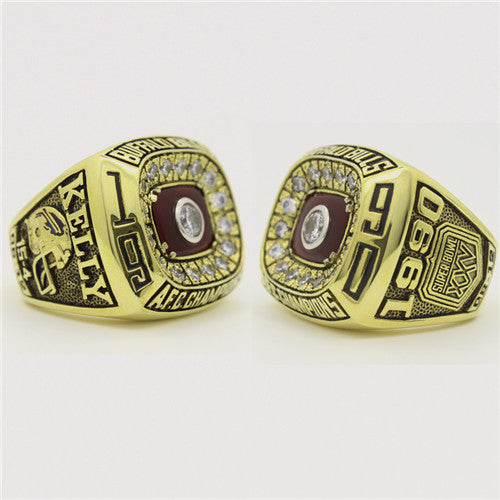 Custom 1990 Buffalo Bills American Football Championship Ring