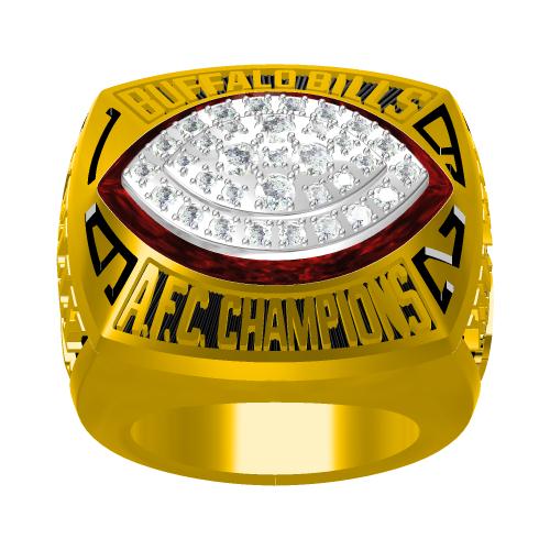 Custom 1992 Buffalo Bills American Football Championship Ring