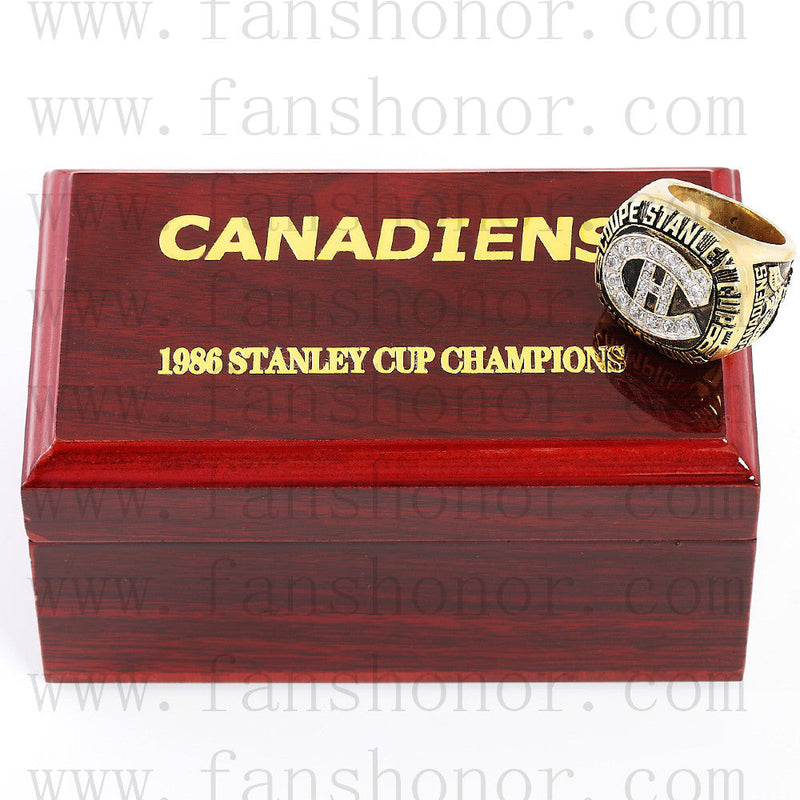 Customized NHL 1986 Montreal Canadiens Stanley Cup Championship Ring