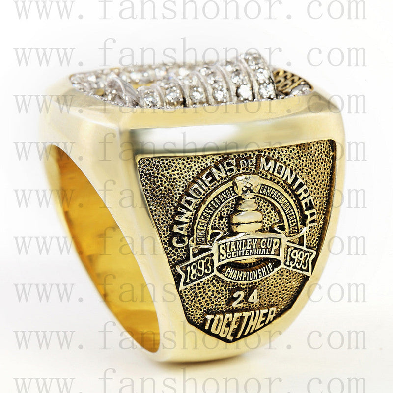 Customized NHL 1993 Montreal Canadiens Stanley Cup Championship Ring