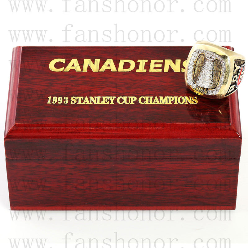 Customized NHL 1993 Montreal Canadiens Stanley Cup Championship Ring