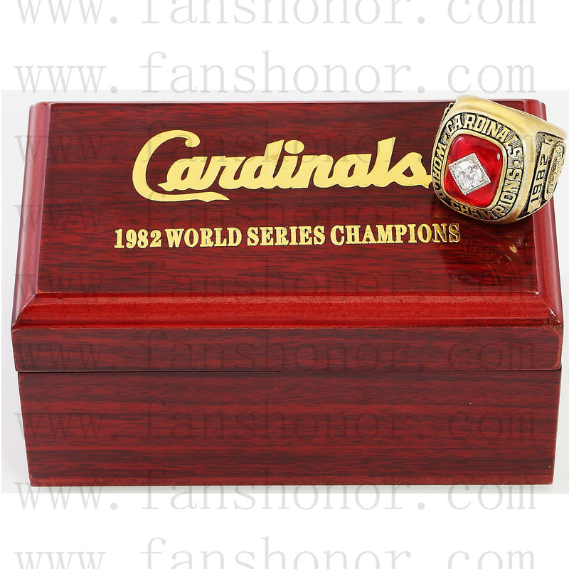 Customized MLB 1982 St. Louis Cardinals World Series Championship Ring