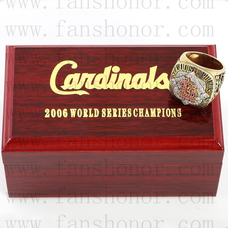 Customized MLB 2006 St. Louis Cardinals World Series Championship Ring