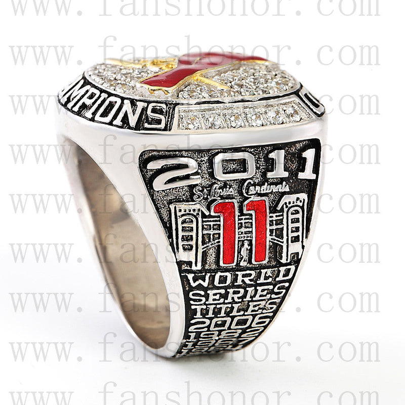 Customized MLB 2011 St. Louis Cardinals World Series Championship Ring