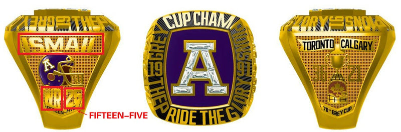 All CFL Grey Cup Championship Rings