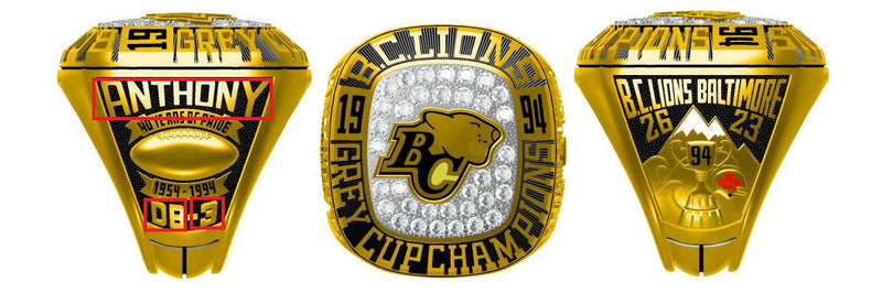 All CFL Grey Cup Championship Rings