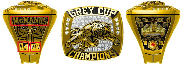 All CFL Grey Cup Championship Rings