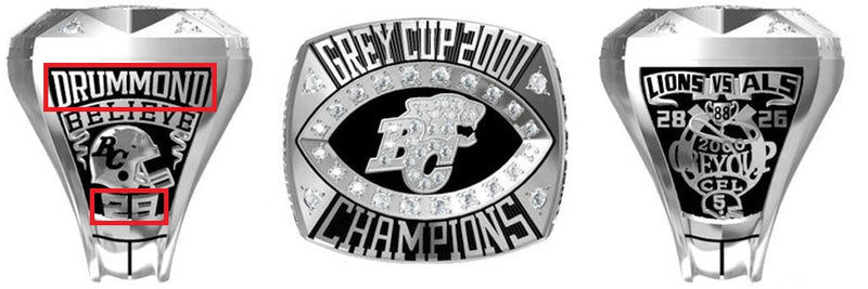 All CFL Grey Cup Championship Rings