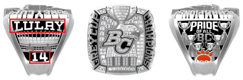 All CFL Grey Cup Championship Rings