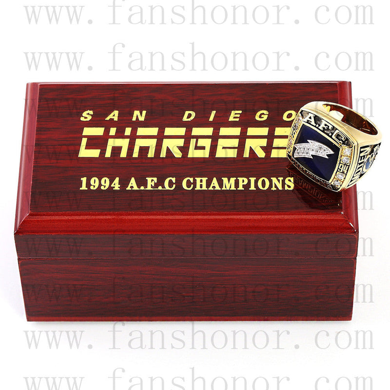 Customized AFC 1994 San Diego Chargers American Football Championship Ring