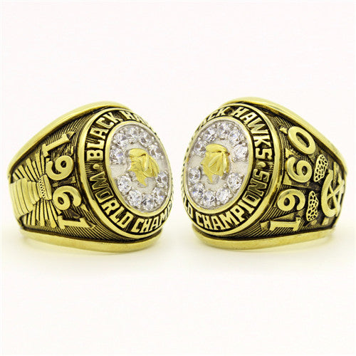 Custom 1961 Chicago Blackhawks NHL Stanley Cup Championship Ring