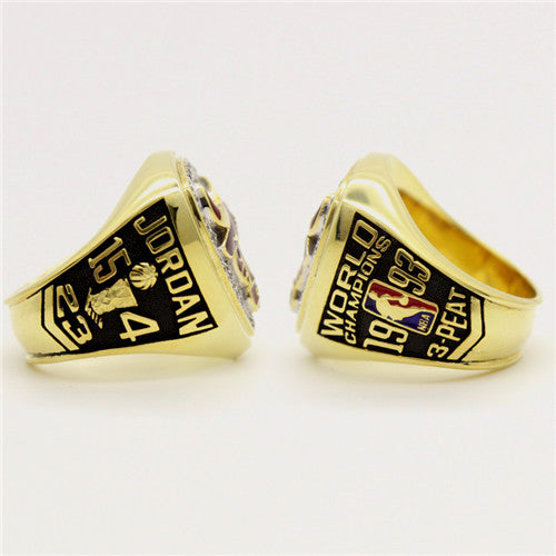 Custom 1993 Chicago Bulls NBA Basketball World Championship Ring