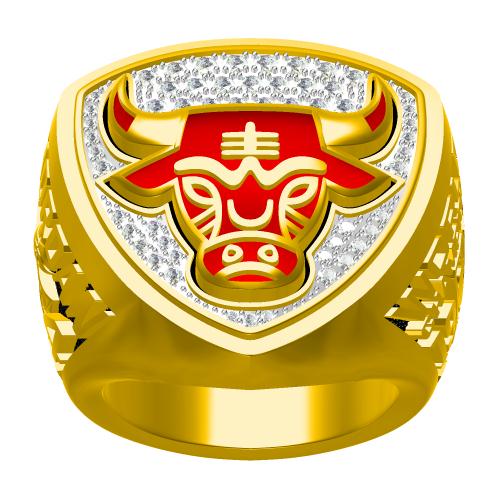 Custom 1993 Chicago Bulls NBA Basketball World Championship Ring