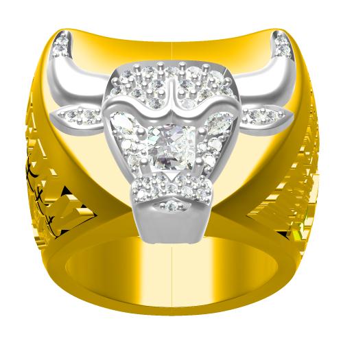 Custom 1997 Chicago Bulls NBA Basketball World Championship Ring