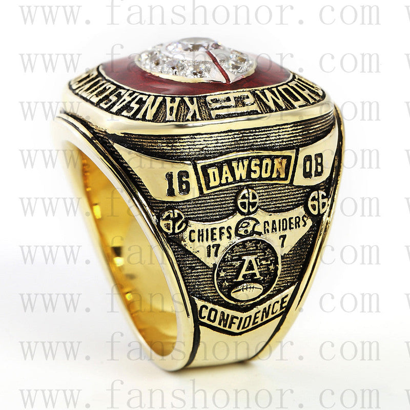 Customized Kansas City Chiefs NFL 1969 Super Bowl IV Championship Ring