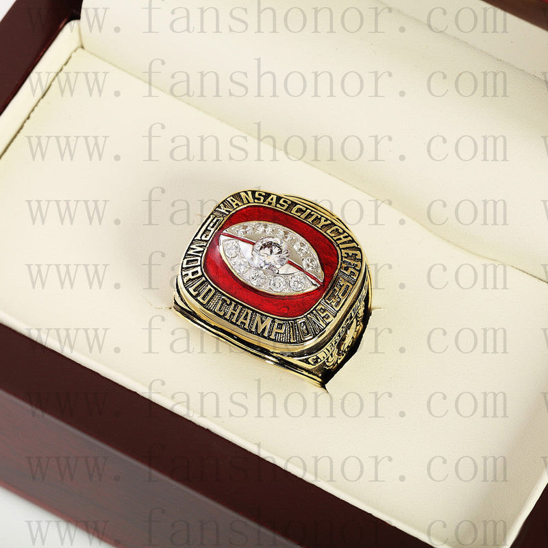 Customized Kansas City Chiefs NFL 1969 Super Bowl IV Championship Ring