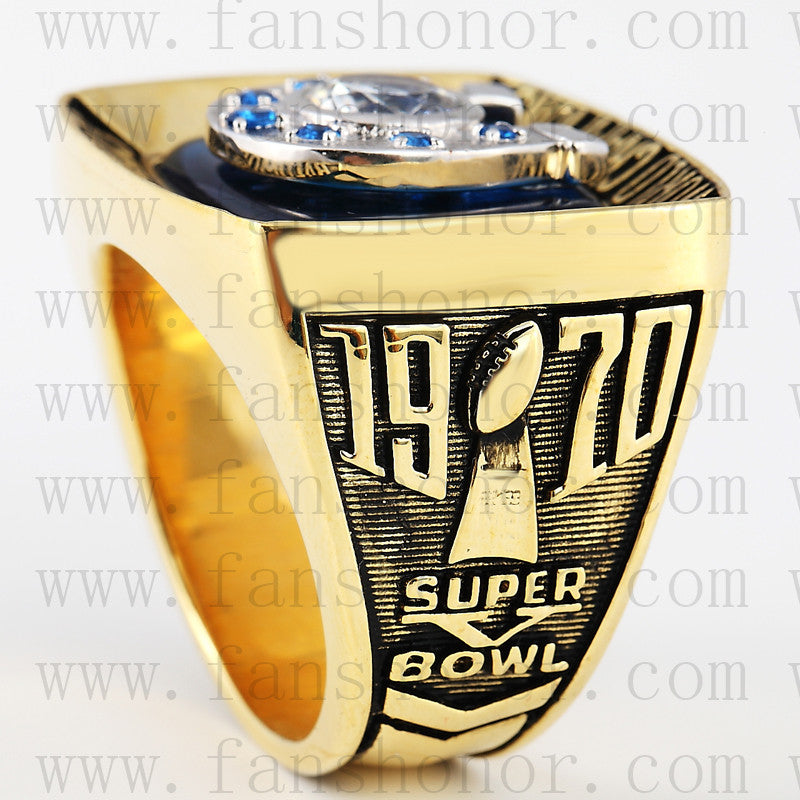 Customized Baltimore Colts NFL 1970 Super Bowl V Championship Ring