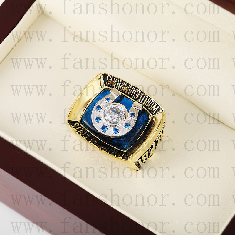 Customized Baltimore Colts NFL 1970 Super Bowl V Championship Ring