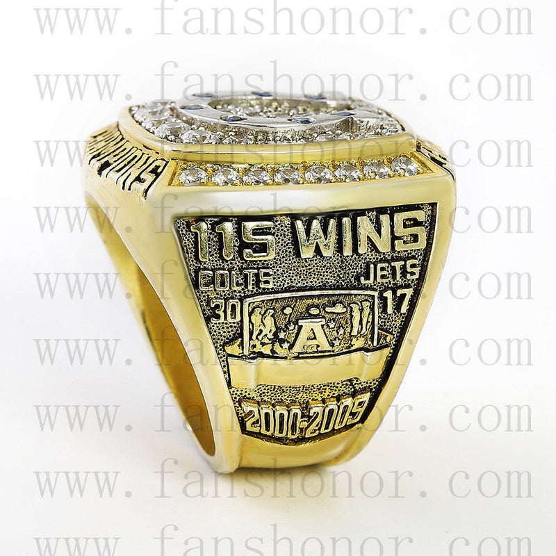 Customized AFC 2009 Indianapolis Colts American Football Championship Ring