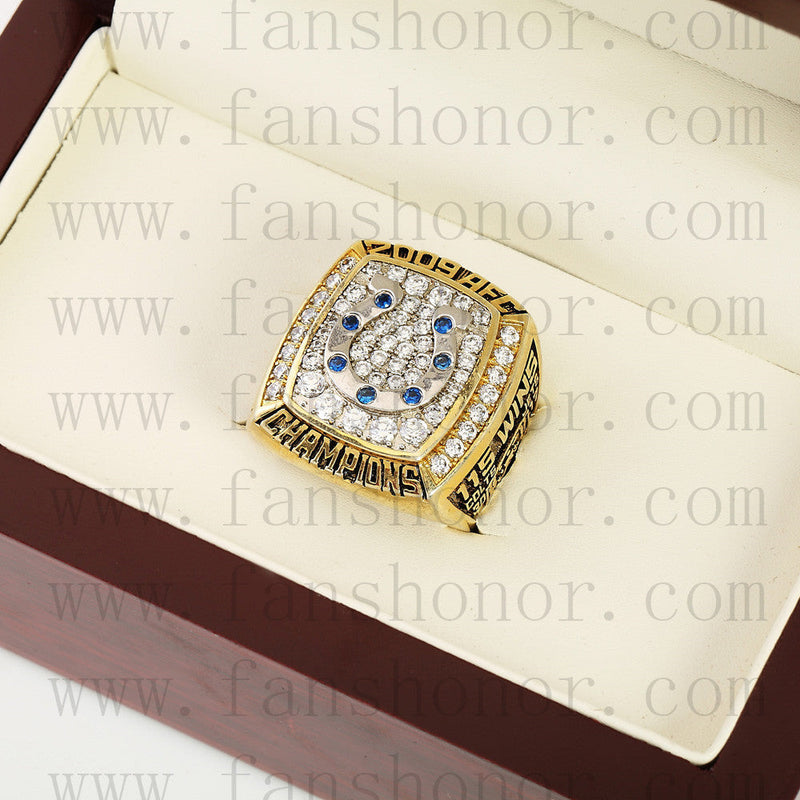 Customized AFC 2009 Indianapolis Colts American Football Championship Ring