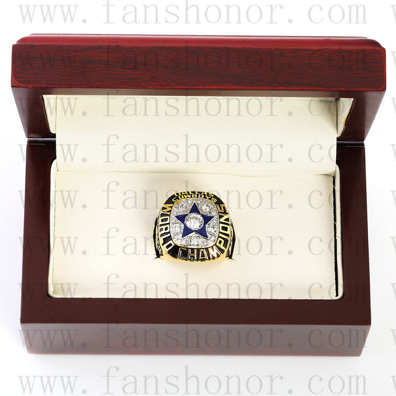 Customized Dallas Cowboys NFL 1971 Super Bowl VI Championship Ring