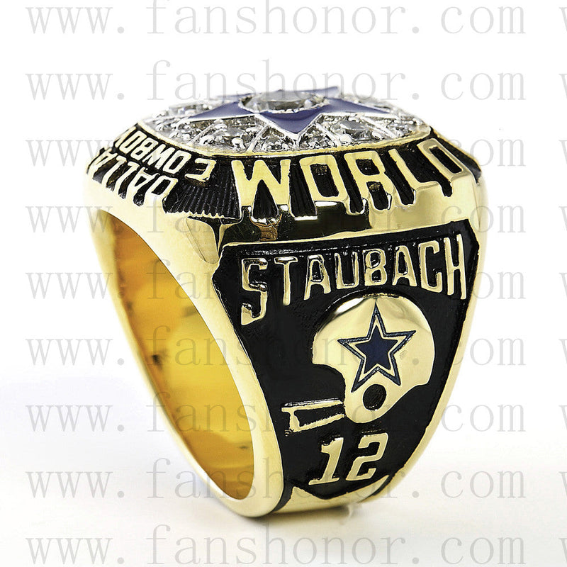 Customized Dallas Cowboys NFL 1971 Super Bowl VI Championship Ring