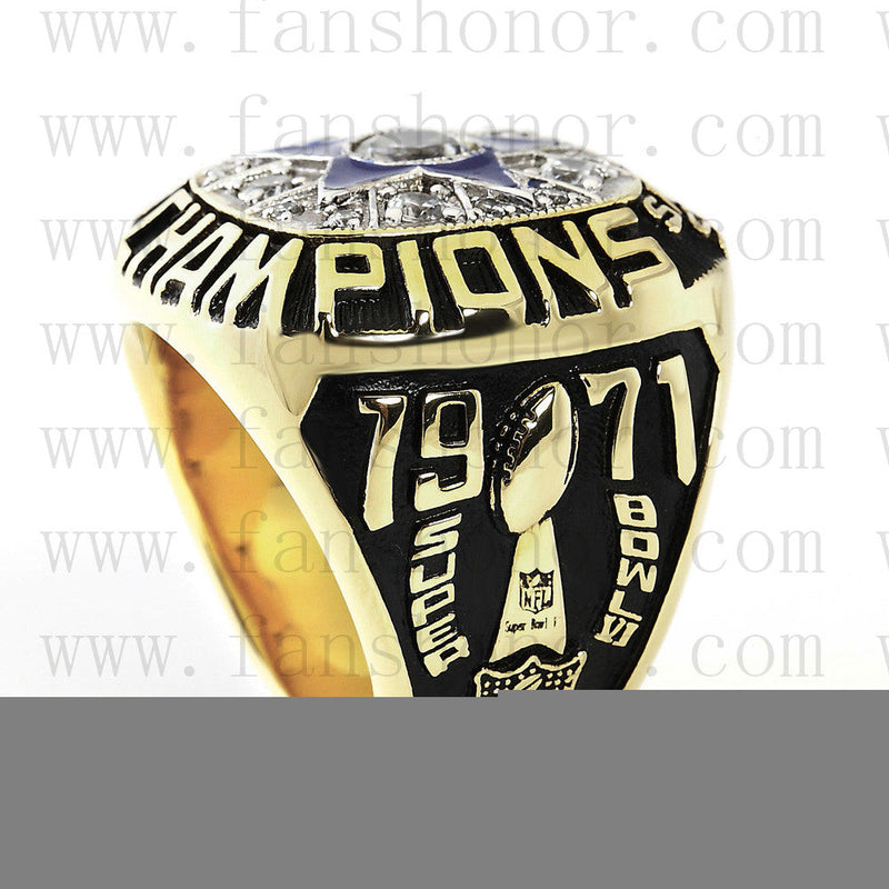 Customized Dallas Cowboys NFL 1971 Super Bowl VI Championship Ring