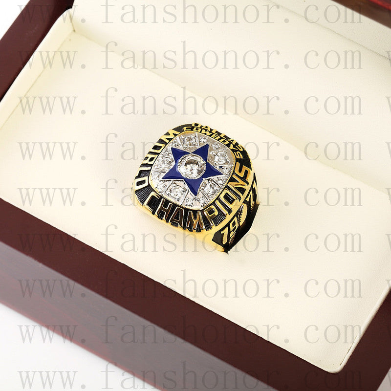 Customized Dallas Cowboys NFL 1971 Super Bowl VI Championship Ring