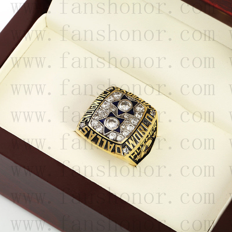 Customized Dallas Cowboys NFL 1977 Super Bowl XII Championship Ring