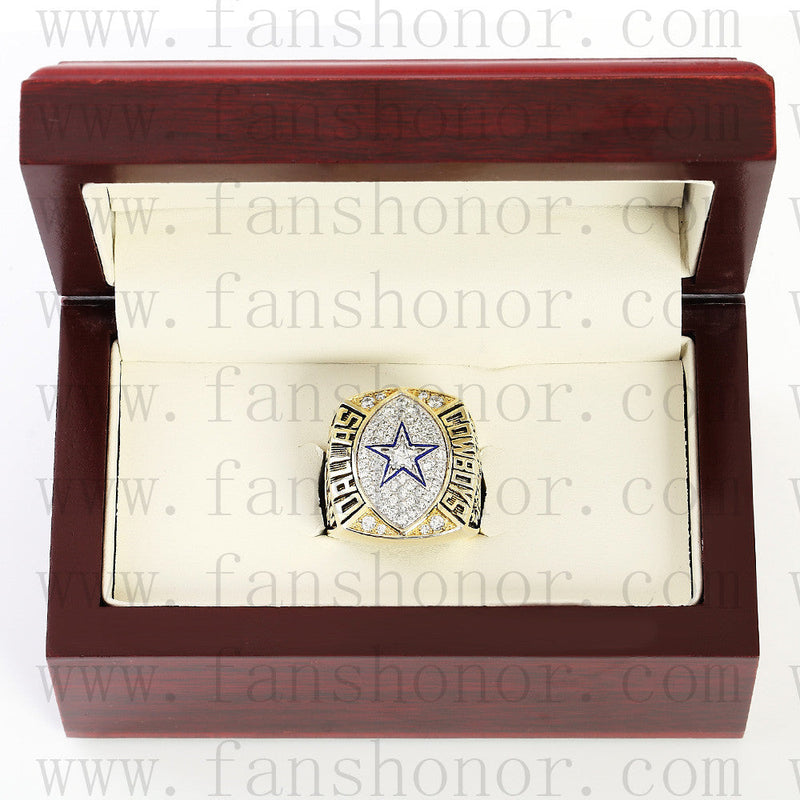 Customized Dallas Cowboys NFL 1992 Super Bowl XXVII Championship Ring