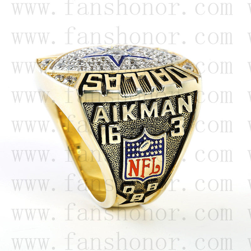 Customized Dallas Cowboys NFL 1992 Super Bowl XXVII Championship Ring