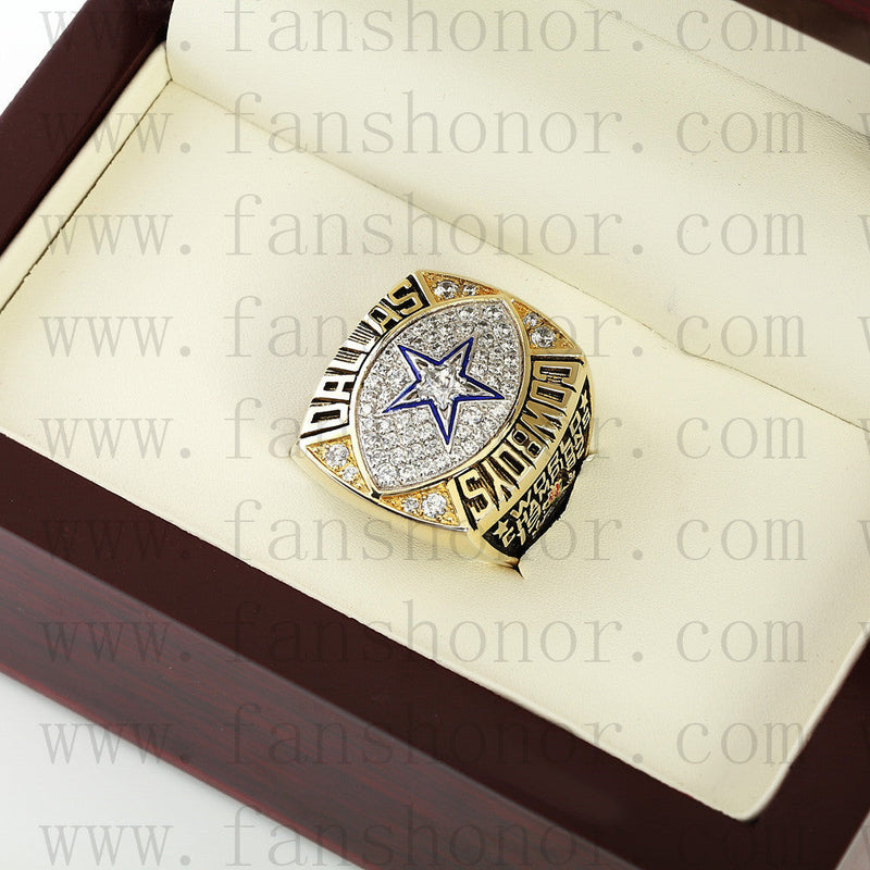 Customized Dallas Cowboys NFL 1992 Super Bowl XXVII Championship Ring