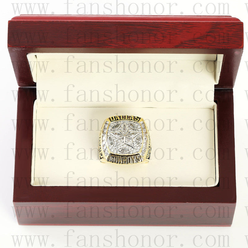 Customized Dallas Cowboys NFL 1995 Super Bowl XXX Championship Ring