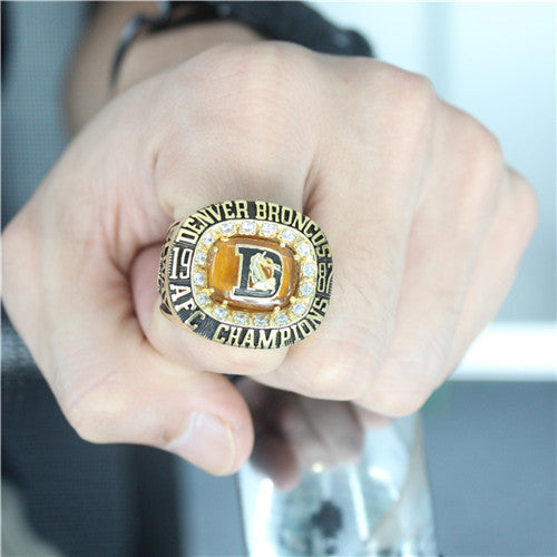 Custom 1987 Denver Broncos American Football Championship Ring