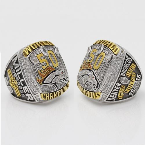 Peyton Manning Super Bowl Rings - 2006 Indianapolis Colts and 2015 Denver Broncos