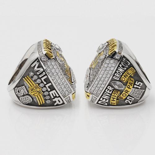 Peyton Manning Super Bowl Rings - 2006 Indianapolis Colts and 2015 Denver Broncos