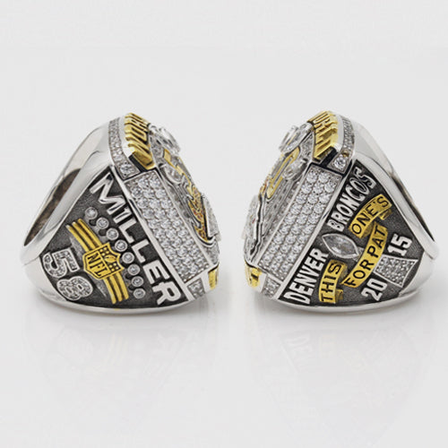 Custom 2015 Super Bowl 50 Denver Broncos Championship Rings