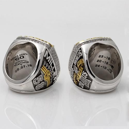 Peyton Manning Super Bowl Rings - 2006 Indianapolis Colts and 2015 Denver Broncos