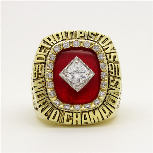 Custom 1990 Detroit Pistons NBA Basketball World Championship Ring