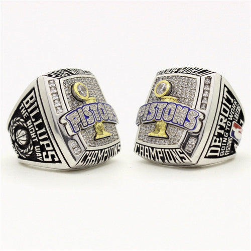 Custom 2004 Detroit Pistons NBA Basketball World Championship Ring