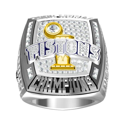 Custom 2004 Detroit Pistons NBA Basketball World Championship Ring