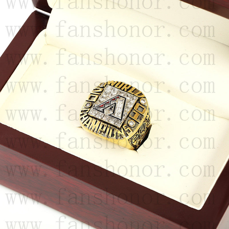 Customized MLB 2001 Arizona Diamondbacks World Series Championship Ring