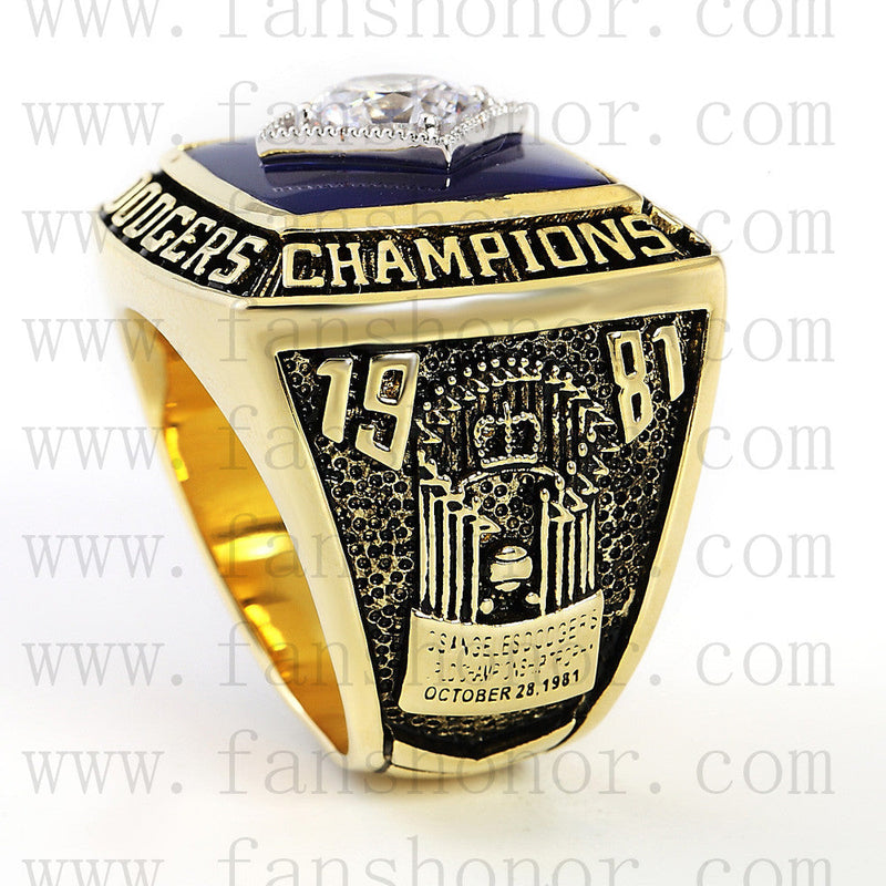 Customized MLB 1981 Los Angeles Dodgers World Series Championship Ring