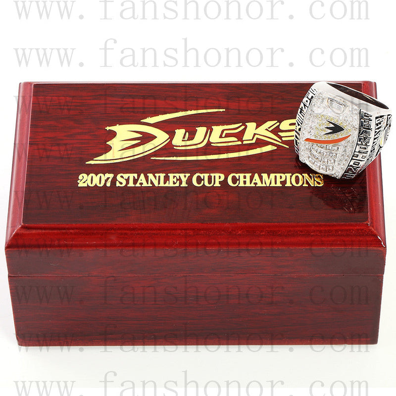 Customized NHL 2007 Anaheim Ducks Stanley Cup Championship Ring